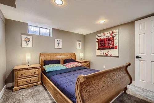 North Park Hill House | Basement Guest Suite With A Pool Table A Hot Tub And A TV