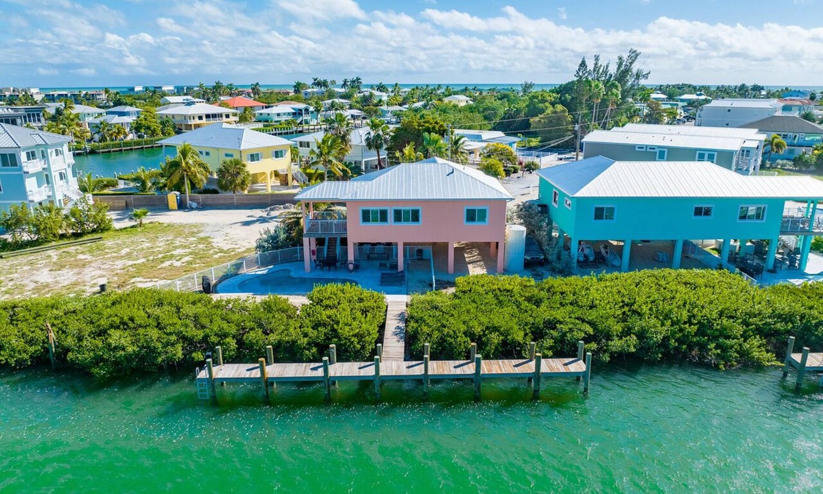 Marathon House | Bayfront Home with Dock and Heated Pool
