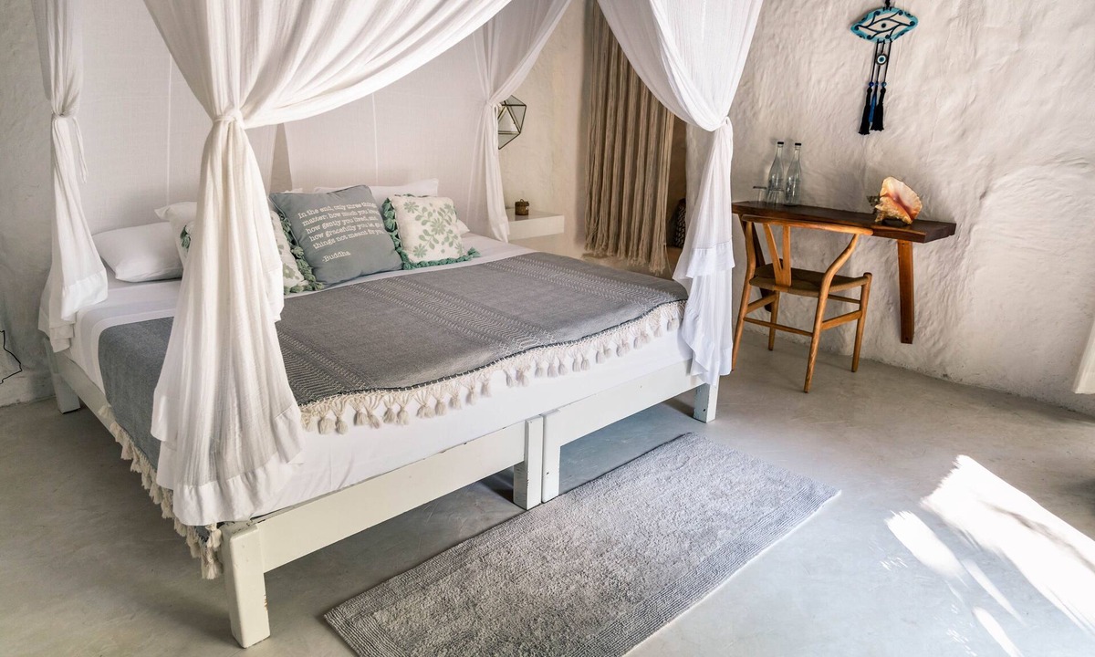 Zona Hotelera House | Beach Front King Size Cabaña Concha