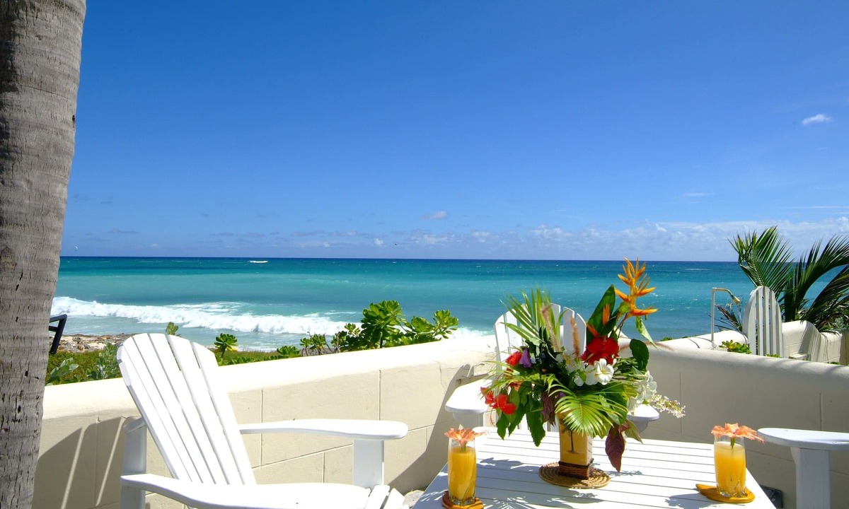 Silver Sands Apartment | Beachfront 2 bedroom apt. No. 1 on the white sand beach of Silver Sands