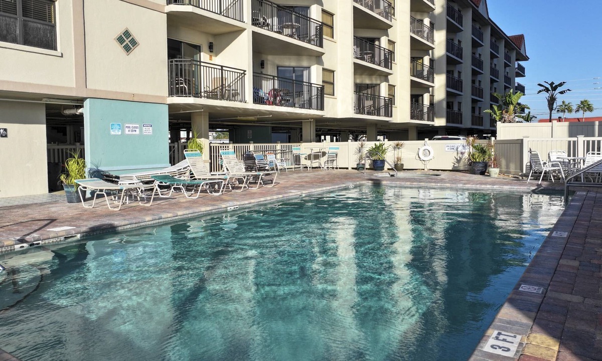 Belle Vista Condo | Beachfront 2BR at Vistas on the Gulf. Heated Pool and Hot Tub. Primary Bedroom with a Beach View.