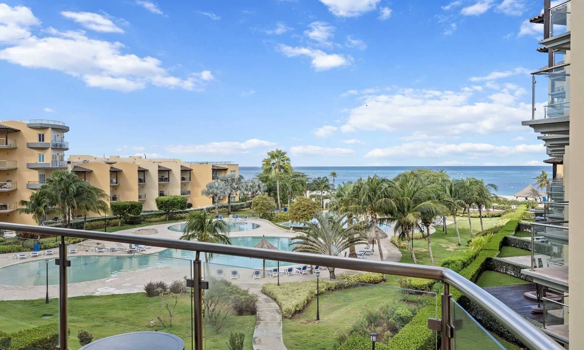 Oranjestad-West Condo | Beachfront - Aqua Vista 3BR condo - A347