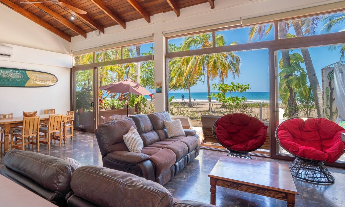 Playa Grande Villa | Beachfront Villa, 3BR and 3.5BA, AC, great surfing! Free Parking
