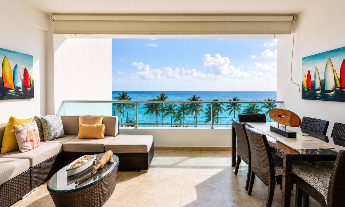 Villas Del Mar Apartment | Beachfront| Full Kitchen| FastWifi | Infinity Pool
