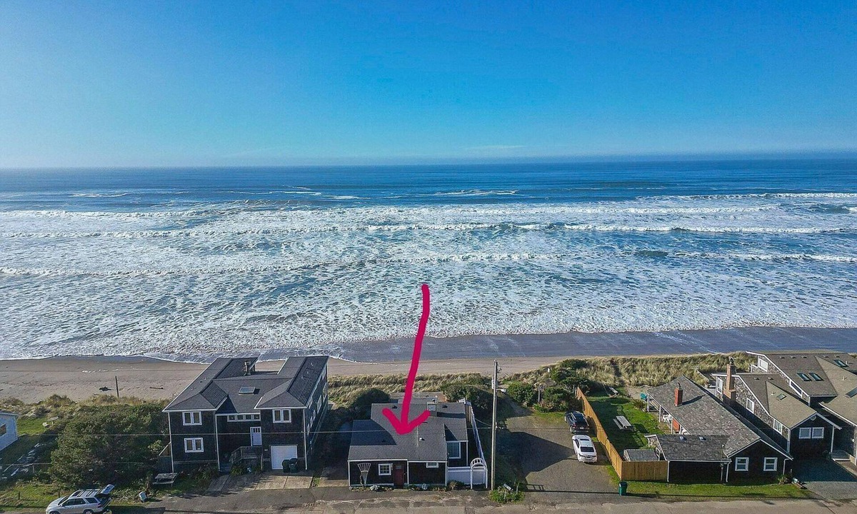 Rockaway Beach House | Beachfront Home, Spacious Deck Overlooking Ocean and Private Path to the Sand
