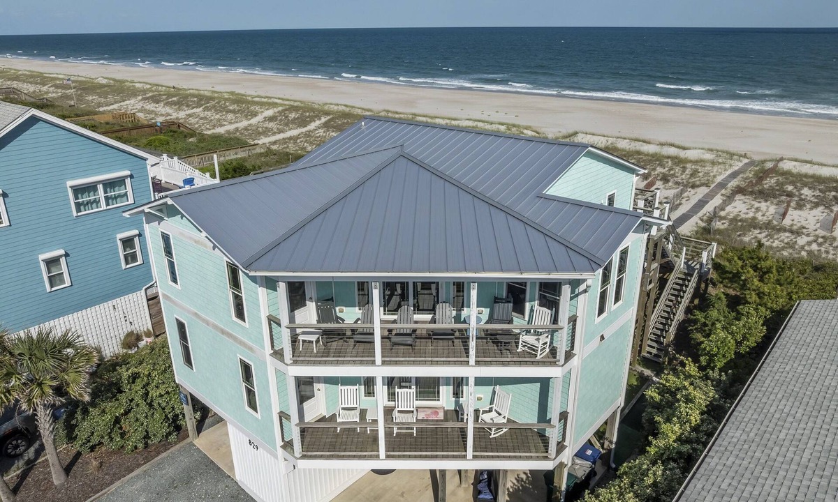 Topsail Beach House | Beachfront home with stunning views, elevator and multiple decks