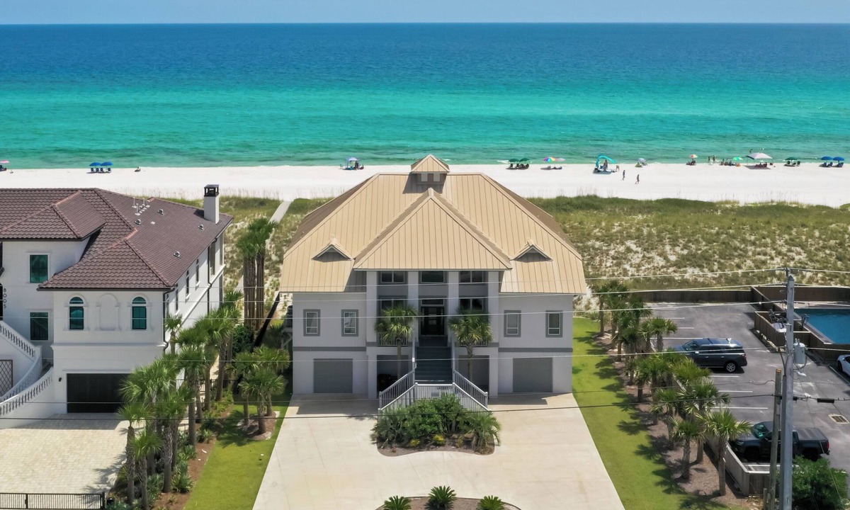 Navarre Beach House | Beachfront Luxury Estate Sleeps 20 & Allows Events