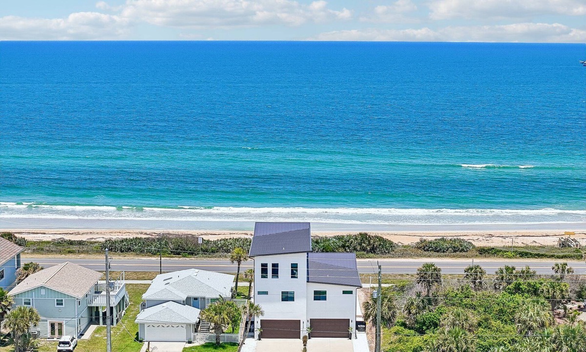 Flagler Beach House | Beachfront Luxury, NEW, Modern Oceanview Retreat!
