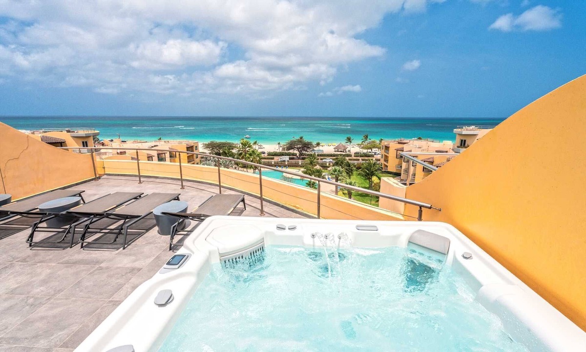 Oranjestad-West Condo | Beachfront - Panoramic View 4BR Penthouse - PH4