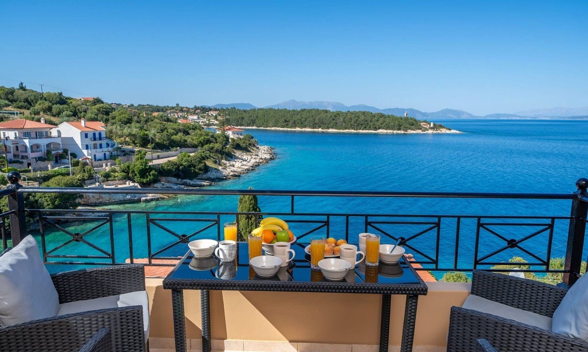 Matsoukata Villa | Beachfront Selini House, Wonderful Sea Views, Furnished Terrace, Kaminakia Bay