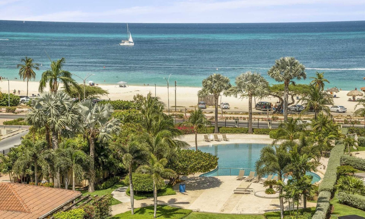 Oranjestad-West Condo | Beachfront - Surround View 4BR Penthouse - P516
