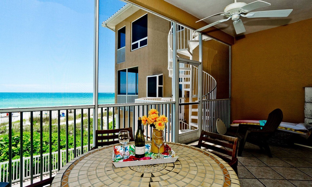 Bradenton Beach Condo | BEACHFRONT VILLA - SUNSETS DAILY FROM YOUR BALCONY! FALL AND WINTER DATES STILL AVAILABLE!