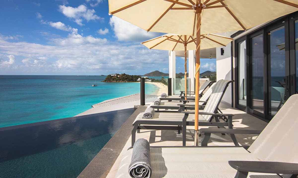 Fryes Beach Hotel | Beachside 4BR Villa | Kitchen & Sea Views | Antigua