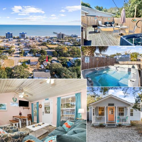 Myrtle Beach House | Beautiful Centrally Located Beach House w King Bed, Private Hot tub, Yard, Deck & BBQ