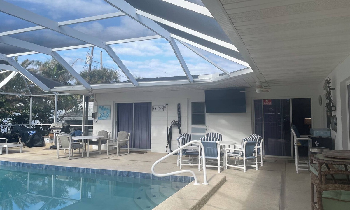 Ponce Inlet House | Beautiful sunrises just steps away from large private pool home