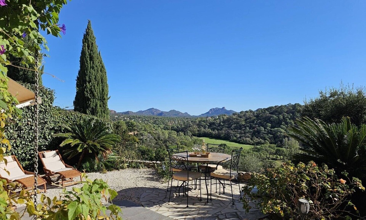 Valescure Villa | Beautiful view over mountains and golf course, swimming pool, sleeps 6