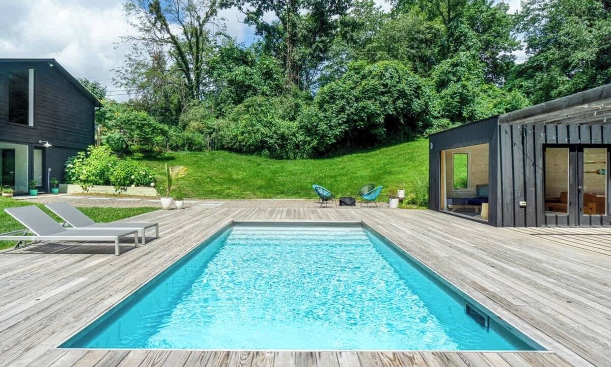 Kerhonkson House | Black Barn:Pool, Firepit, Sauna, Gym, Cold Plunge