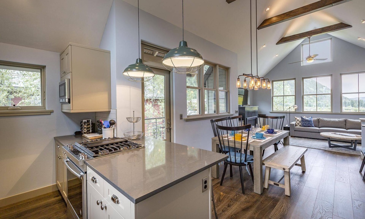 Telluride House | BLUEGRASS AVAILABLE-LUX 3BR/3.5Bth Views, deck, fp; walk to grocery & EVERYWHERE