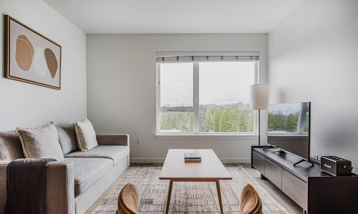 Overlake Apartment | Blueground | Redmond, bbq & w/d, nr park