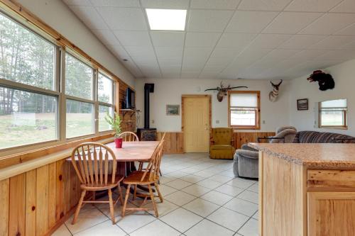 Rhinelander House | Boat Dock & Fire Pit: Lakefront Monico Home!