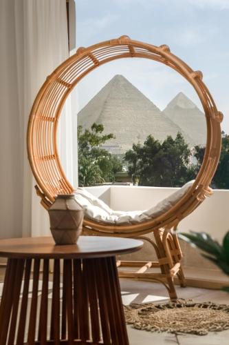 Al Haram Apartment | Bohemian Oasis with Pyramids View Ancient Bohemian Giza Khan
