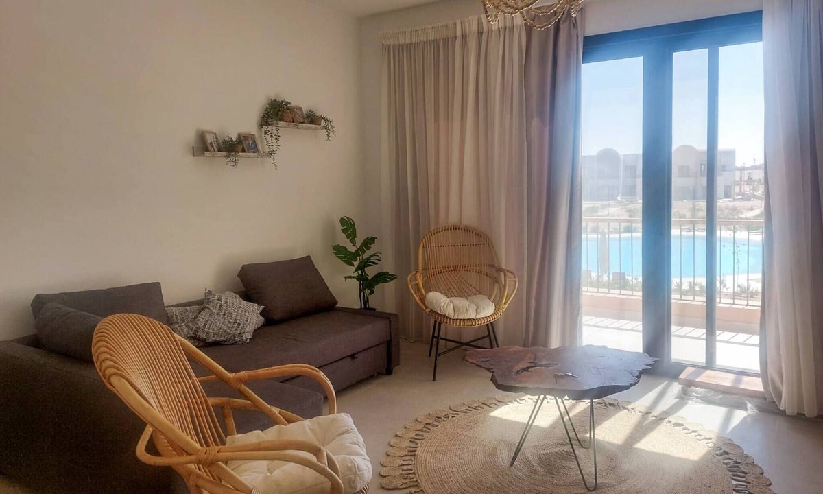 El Gouna Ski Chalet | Boho Beach Chalet in El Gouna with pool access
