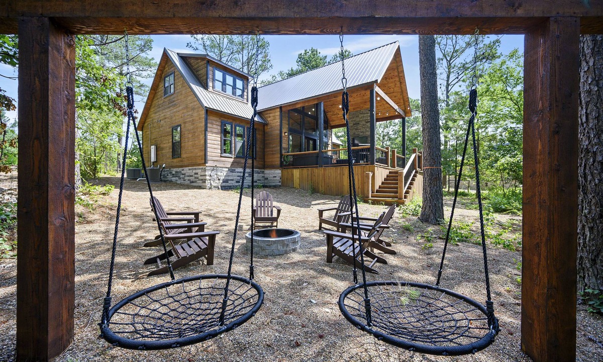 Pickens Cabin | Brand New & Spacious! Hot Tub, Fire Pit, Wifi!