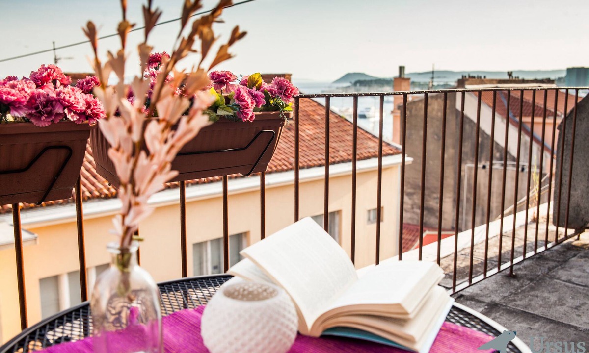 Split Apartment | Breathtaking balcony view of the historic city center and the Adriatic sea
