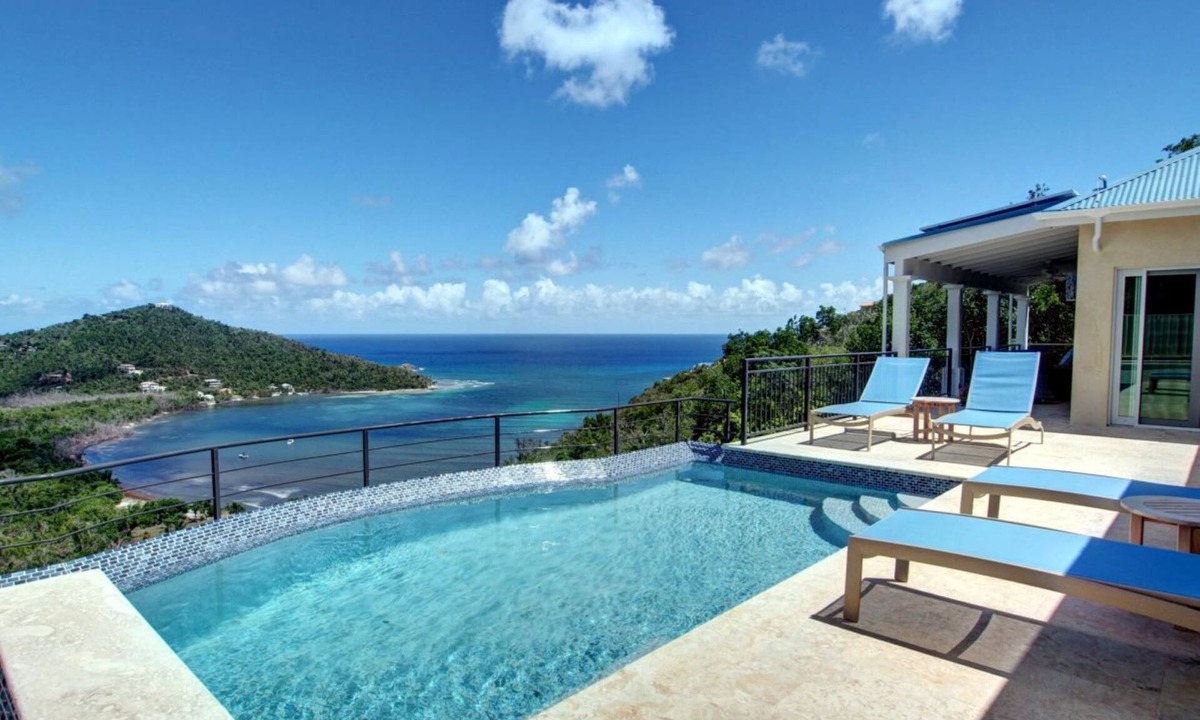 Fish Bay Villa | Brezza di Mare 2 br 2 ba, fully ACed, pool w spa, generator Great Caribbean view