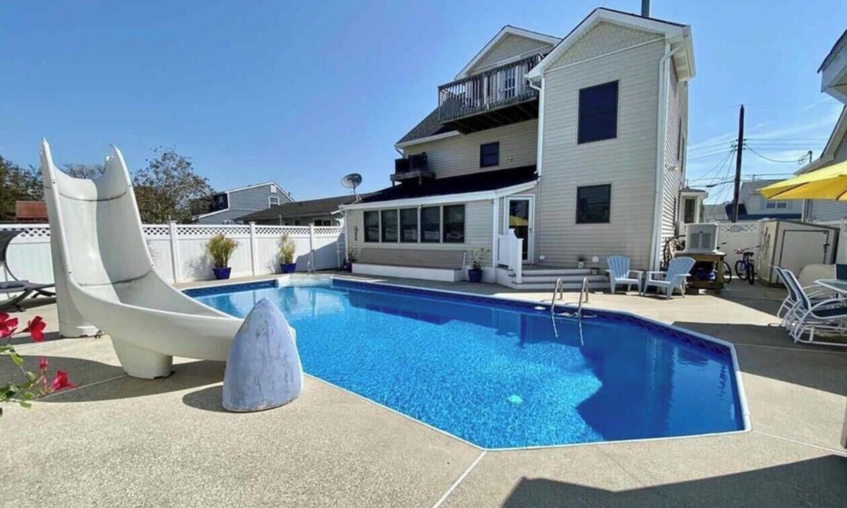 Brigantine House | Brigantine Private Oasis – Inground Pool w/Slide, 3BR + Loft – Pet Friendly
