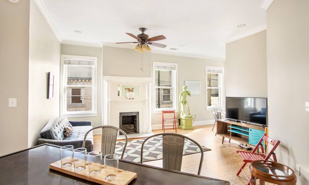 Historic District - North Apartment | Bright Downtown Loft Amidst Nightlife Near City Market by Lucky Savannah