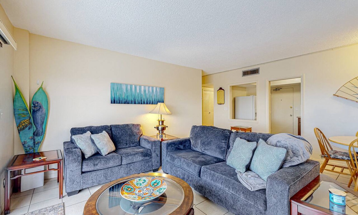 South Patrick Shores Condo | Bright & Spacious 3BR Condo by the Sea — Private Balcony + Oceanfront Pool! 🌴