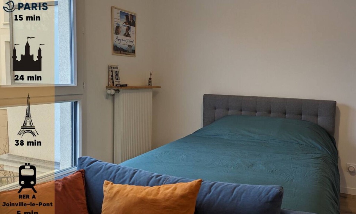 Le Tremblay Apartment | Bright studio near Paris with easy access to Disneyland via the RER A line