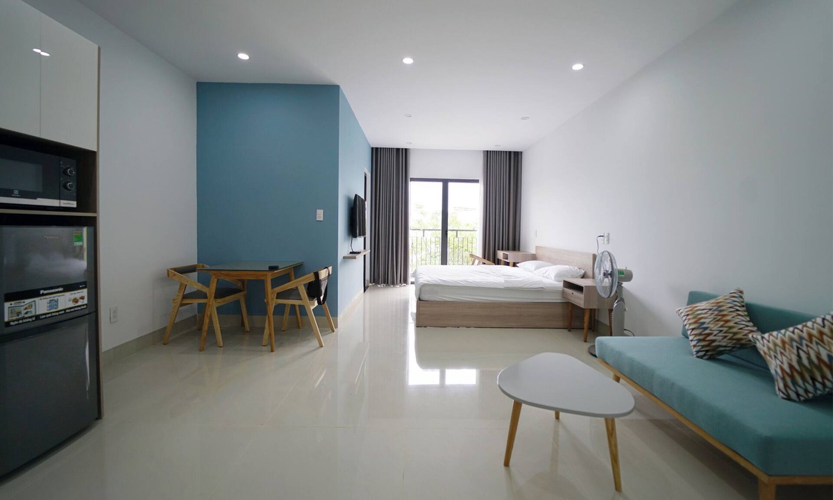 Son Tra Apartment | Bright Studio with balcony near Dragon Bridge