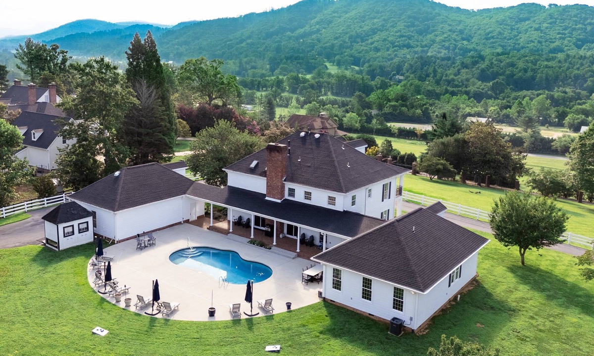 Fletcher House | Burney Mountain Pool Estate | Luxury 5BR w/Pool & Views | 20 Min to Asheville