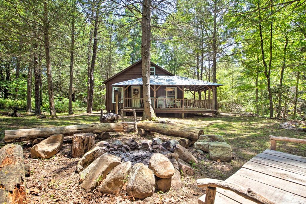 McDowell House | Cabin on Mountain Stream, Surrounded by Forest