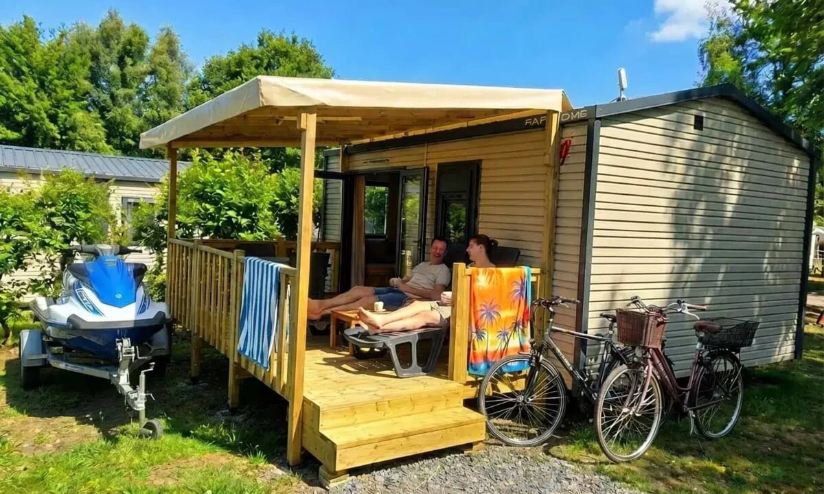 Saint-Gerons House | Camping Les Rives du lac Cantalès * - Mobile home 1 bedroom Couple 2 people