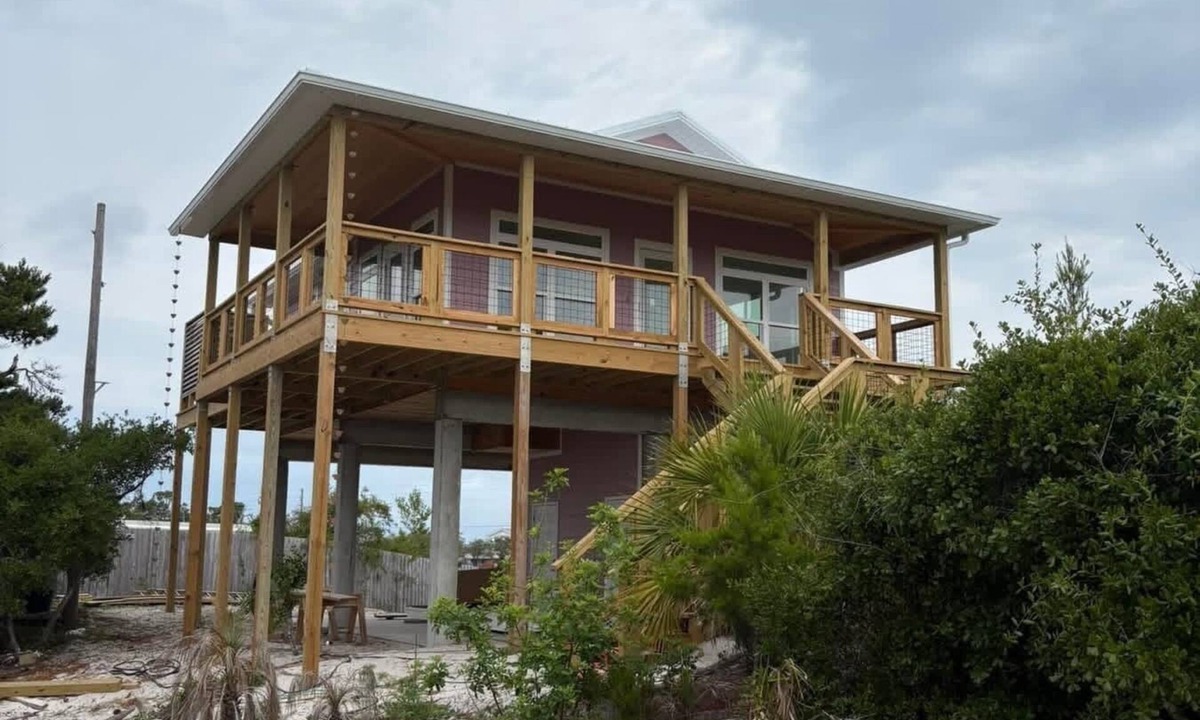 Cape San Blas House | Cape San Blas North End Gulf view from large porch.