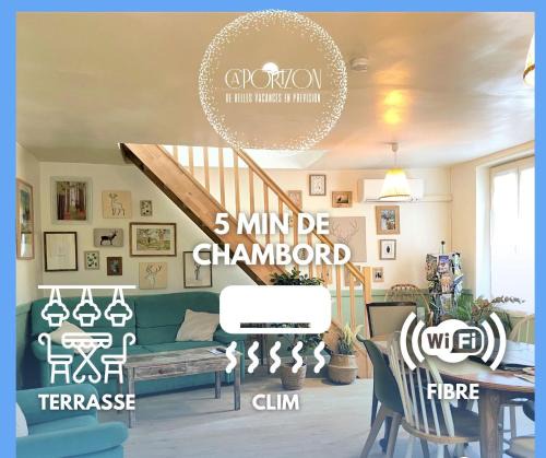 Saint-Claude-de-Diray House | Caporizon-Le Coffre fort-Chambord-6 personnes