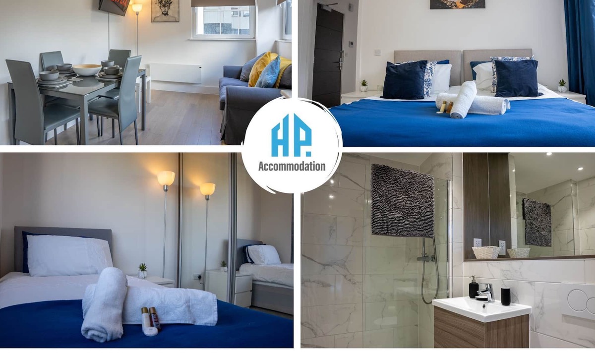 Central Milton Keynes Condo | Central Two Bed, Two Bath Apartment | Free Parking
