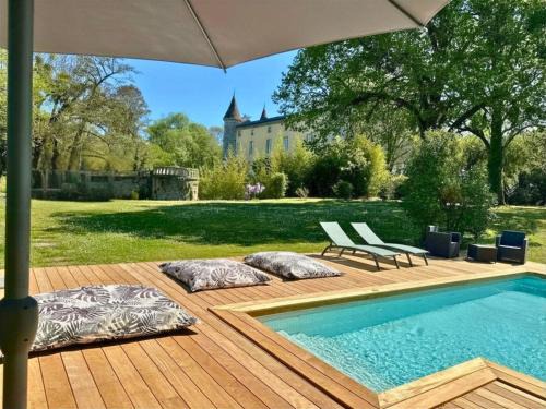 Saint-Sulpice-et-Cameyrac House | Château avec Piscine aux portes de Bordeaux - Parc arboré & Chambres élégantes