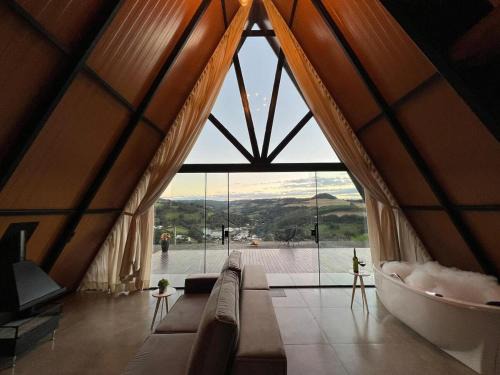 Cordilheira Alta Apartment | Chalé Refúgio Serra do Horizonte com lareira