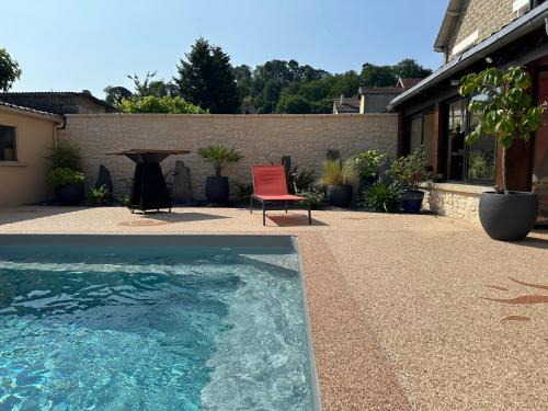 Brive-la-Gaillarde House | Chambre dans maison avec piscine