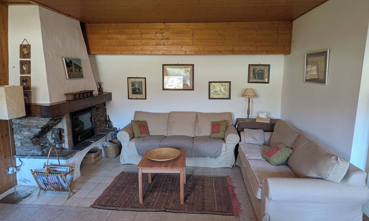 Saint-Gervais-les-Bains Apartment | Charming duplex apartment in the heart of the village: view, quiet, fireplace and sauna