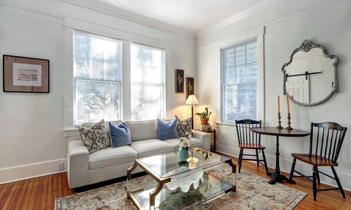 Thomas Square Apartment | Charming 2BR/1BA in a Restored 1920s Savannah Home