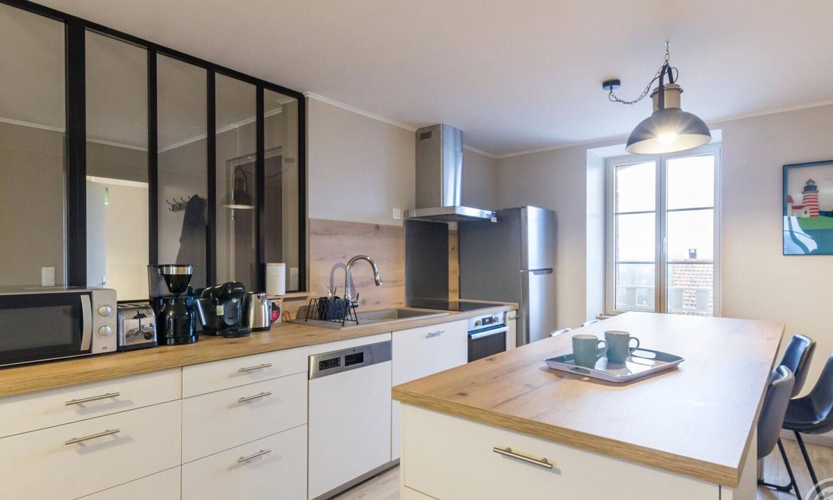 Saint-Pair-sur-Mer Apartment | Charming 2nd-floor apartment in Saint-Pair-sur-Mer, close to beach, perfect for families