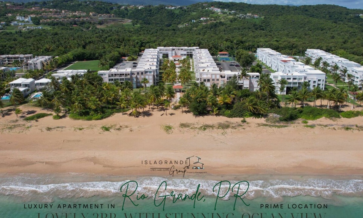 Zarzal Condo | Charming Beachfront Retreat - Wake Up to Waves - 2 BD Apt with AC at Río Grande