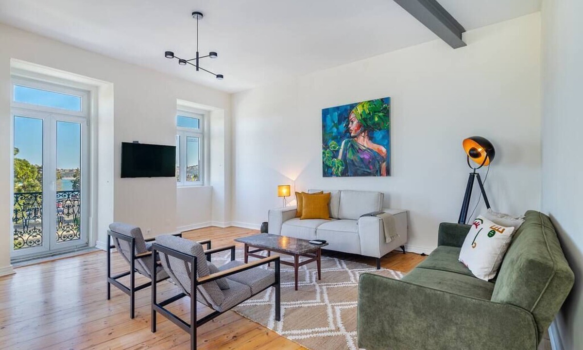 Santos Apartment | Charming Lisbon Escape with River Views