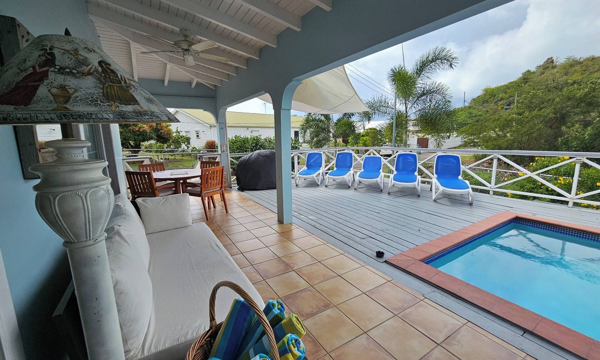 Jolly Harbour House | Charming Private 3-Bedroom House with Pool and Large Garden