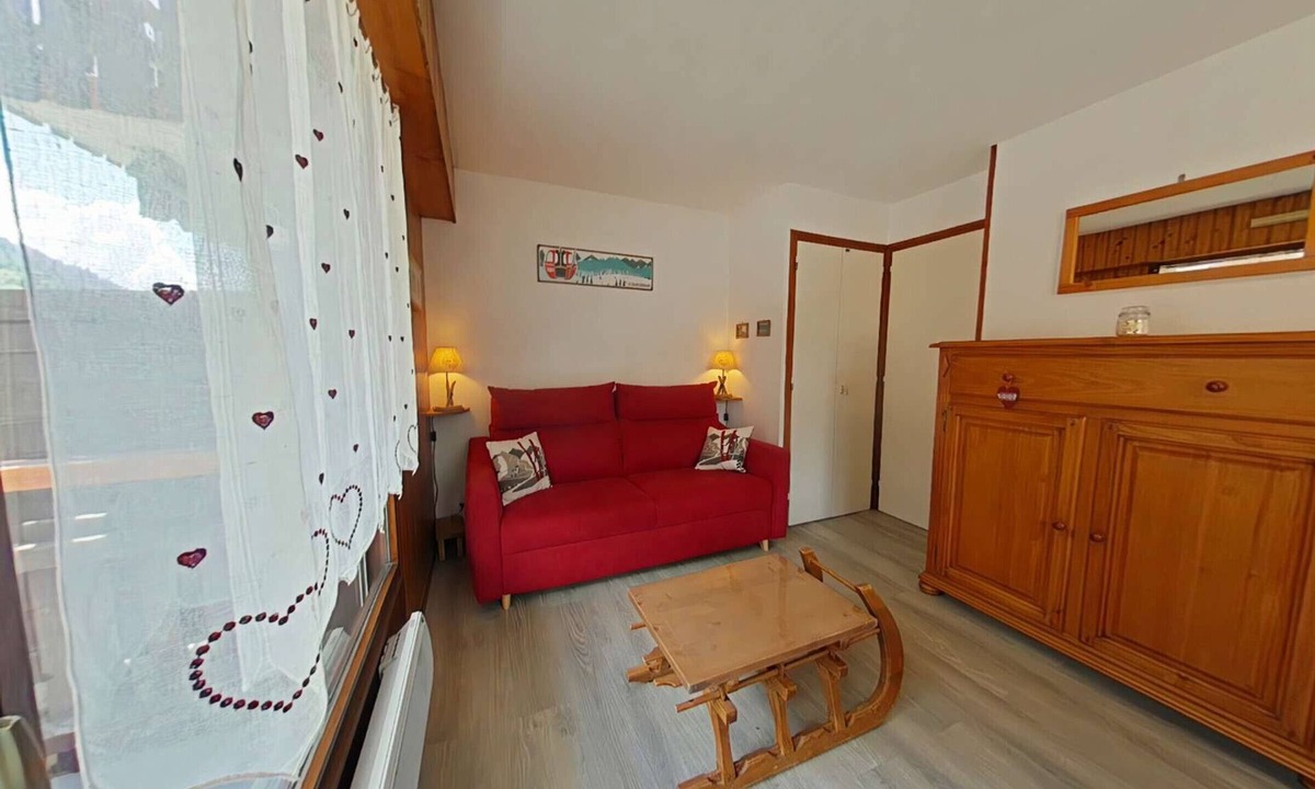 Le Grand-Bornand Apartment | Charming Studio with Ski Access, Near Ice Rink & Village Center, Sleeps 4